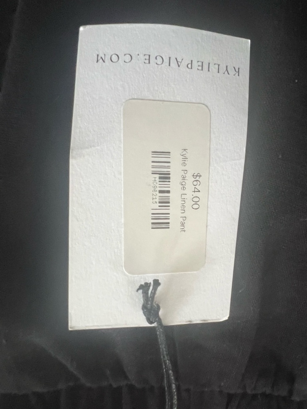 Kylie Paige NWT Black Wide Leg Crop Pants with Elastic Waist. Linen blend. Large - Picture 11 of 13